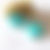 Perle silicone forme étoile 40 mm turquoise pour attache tétine