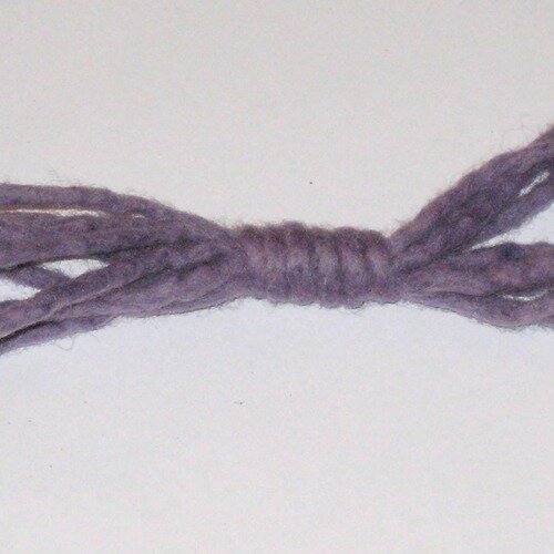 2 m cordon en laine feutrée violet 