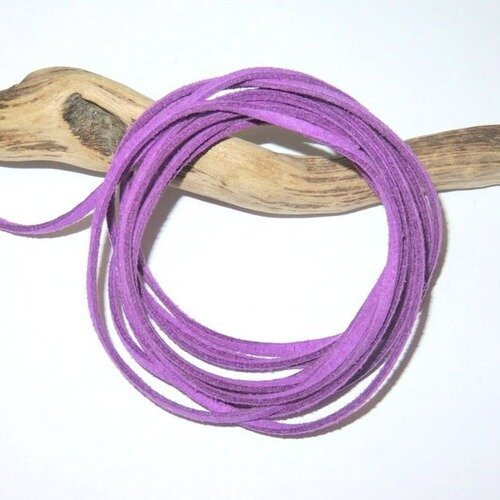 5 m cordon suédine de couleur violet