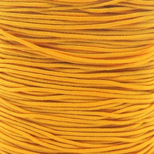 5 m fil élastique jaune moutarde 0.8 mm