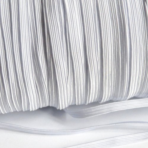 Élastique plat couture blanc 5 mm