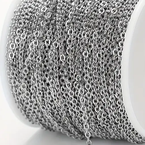 1 m chaîne acier inoxydable mailles de forçat