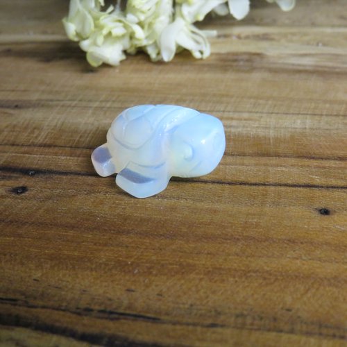 Mini tortue pierre opaline non percée