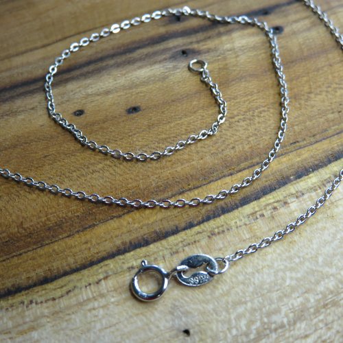 Collier chaîne fine 45 cm argent 925