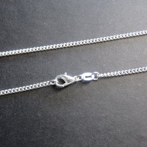 55 cm collier chaîne maillons cubain argent 925