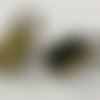 50 embouts fermoir pour cordon bronze 6 x 3 mm