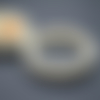 Bracelet de dentition en silicone beige 75 x 15 mm