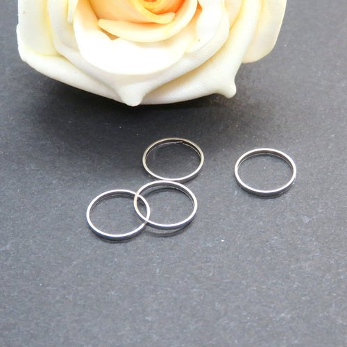 10 anneaux fermés acier inoxydable 10 mm