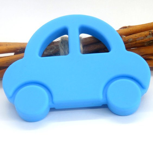 Anneau de dentition en silicone voiture/auto bleu