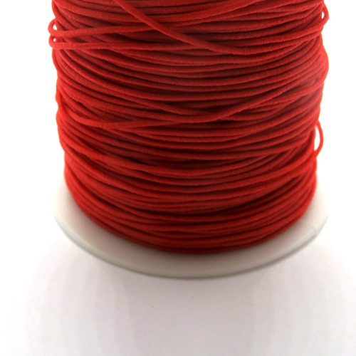 2 m fil élastique rouge 0.8 mm