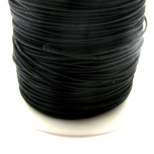 2 m fil élastique noir 1.5 mm