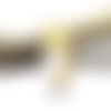 Perle silicone licorne blanche dorée