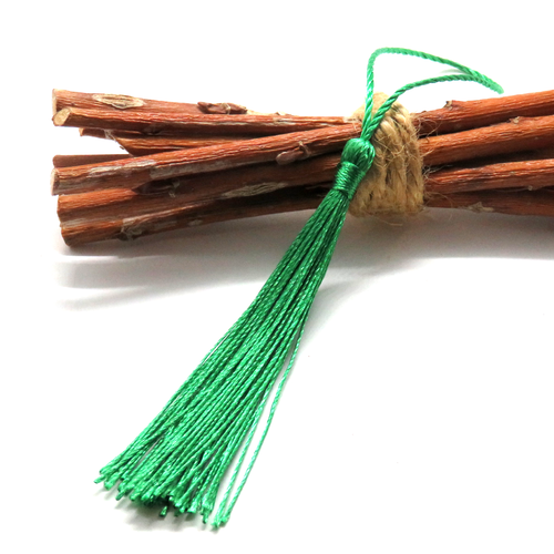 Pompon soie synthétique vert