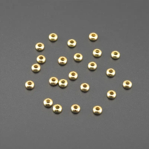 20 perles entretoises intercalaires dorées 5 mm