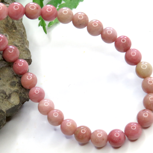 10 perles rhodonite pierres naturelles 6 mm