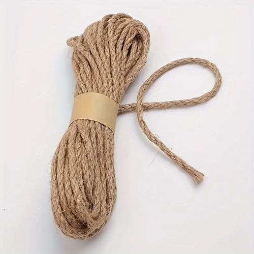 X 5 m ficelle jute naturelle tressée 5 mm