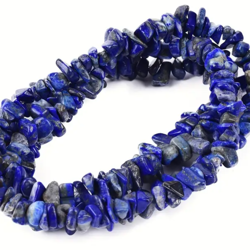 30 perles chips lapis lazuli  pierres naturelles