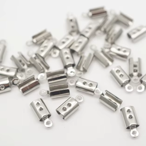 40 embouts cordon acier inoxydable 8 x 3 mm