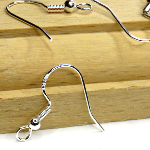 10 crochets boucles d'oreilles argent 925
