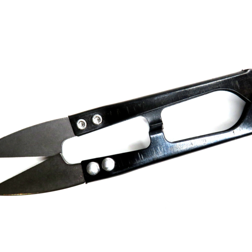 Ciseaux coupe fil noir 9.2 cm acier inoxydable