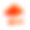 Lot 9 boutons pressions en plastique kam orange t5
