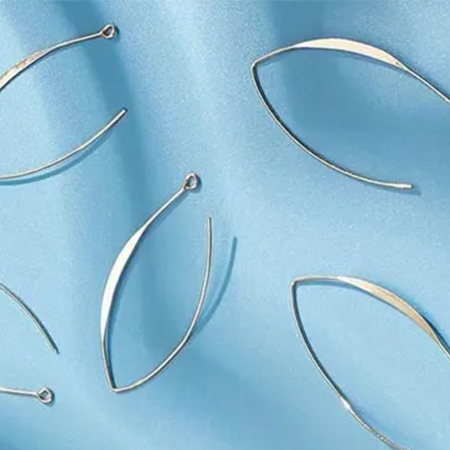 10 supports crochets boucles d'oreilles argentés