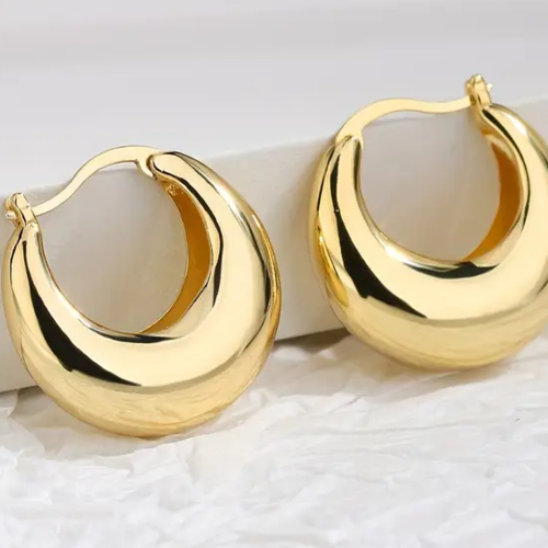 Boucles d'oreilles créoles acier inoxydable anneaux 22 mm
