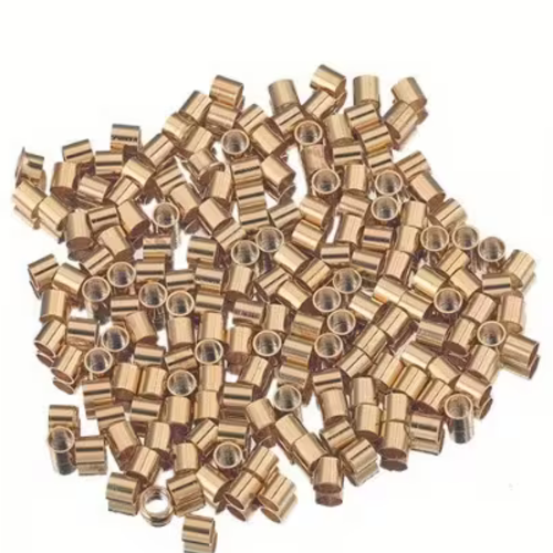 50 perles a écraser acier inoxydable 1.5 mm