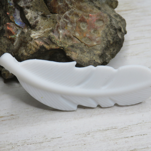 Plume en silicone dentition blanche 56 mm
