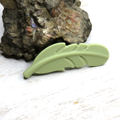 Plume en silicone dentition vert kaki 56 mm