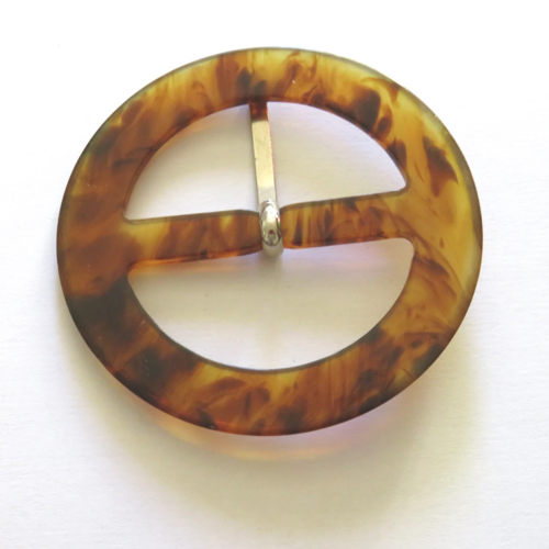 Lot 2 boucles ceinture ancienne en bakélite marron vintage