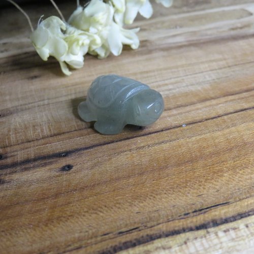 Tortue pierre en aventurine naturelle non percée