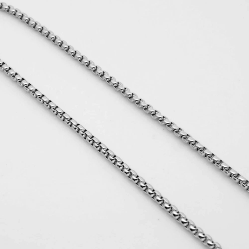 Collier ras le cou maille vénitienne acier inoxydable 45 cm