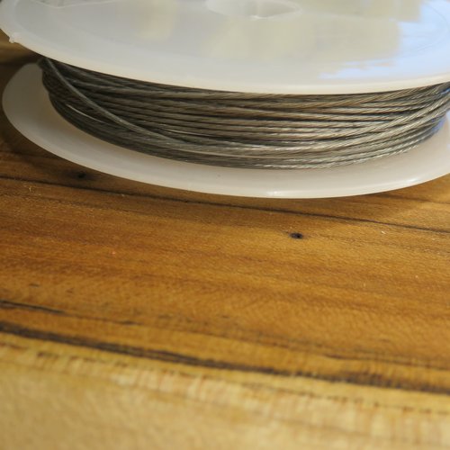 5 m fil câblé gainé en acier inoxydable 0.8 mm