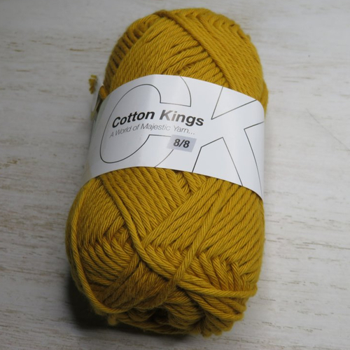 Fil cotton kings oeko-tex  jaune moutarde