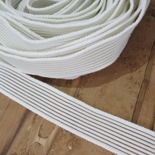 Élastique large écru largeur 24 mm