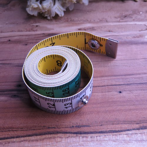 Mètre ruban de couture fermeture bouton pression