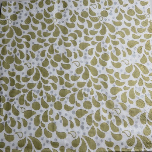 Serviette en papier gouttes graphiques dorées