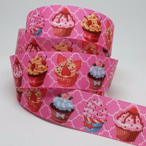 Ruban cup cake  - ruban gros grain - vendu au mètre