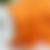 Ruban fantaisie élastiqué - orange - 16 mm - vendu au mètre