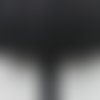 Biais replié noir avec fil argenté - polyester - 20 mm - vendu au mètre