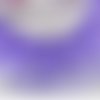 Galon dentelle - organza - plissée - froncée - 2 rangs - 40 mm - violet - vendu par 50 cm