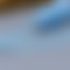 Jolie dentelle fine bleu turquoise -  40 mm - vendu au mètre
