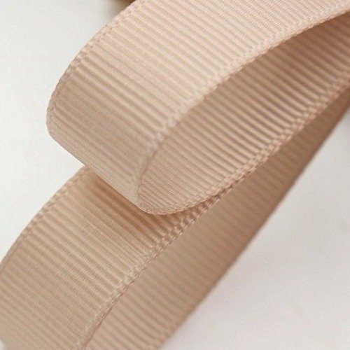 Ruban gros grain uni - beige - 16 mm 