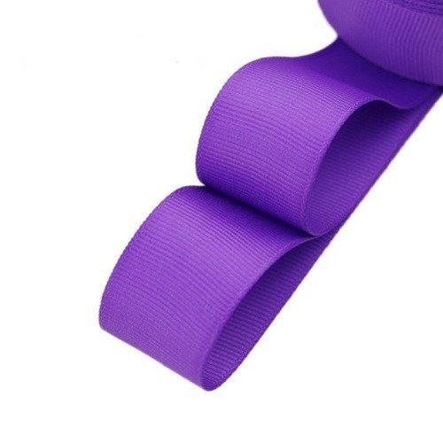 Ruban gros grain uni - violet - 25 mm - vendu au mètre
