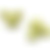 1 perle en silicone - tête de souris - 24 mm - jaune pâle