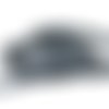 Ruban gros grain uni gris foncé - 10 mm - vendu au mètre