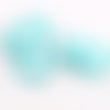 1 perle en silicone - raton laveur - turquoise