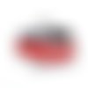 1 breloque pendentif  van rouge - emaillé