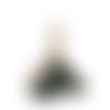 1 pompon forme tutu avec perle nacrée - r218